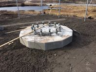Construction for a telecommunications company with our 30 degrees hooks.