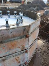 Construction for a telecommunications company with our 30 degrees hooks.